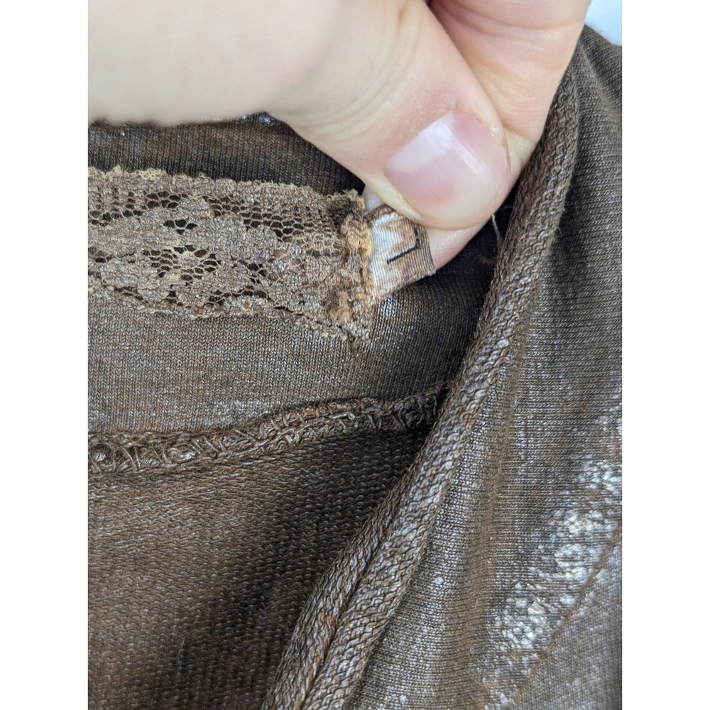 Vintage Y2K Military Marching Band Jacket Size L Brown Stretch Drummer Utility - Picture 8 of 10